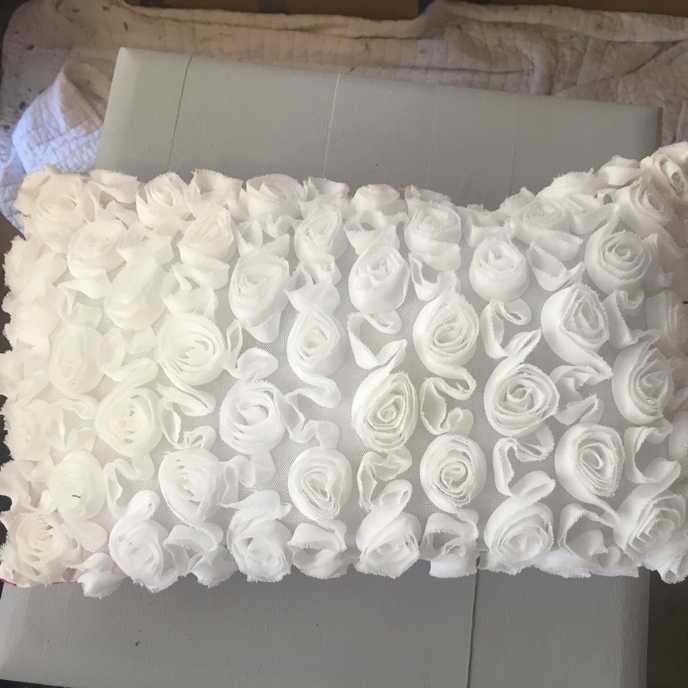 Handmade Floral Fluff Decorative Pillow